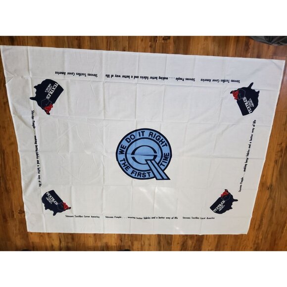 vintage 1980s nos j.p. stevens "we do it right the first time" full sheet - Picture 5 of 6